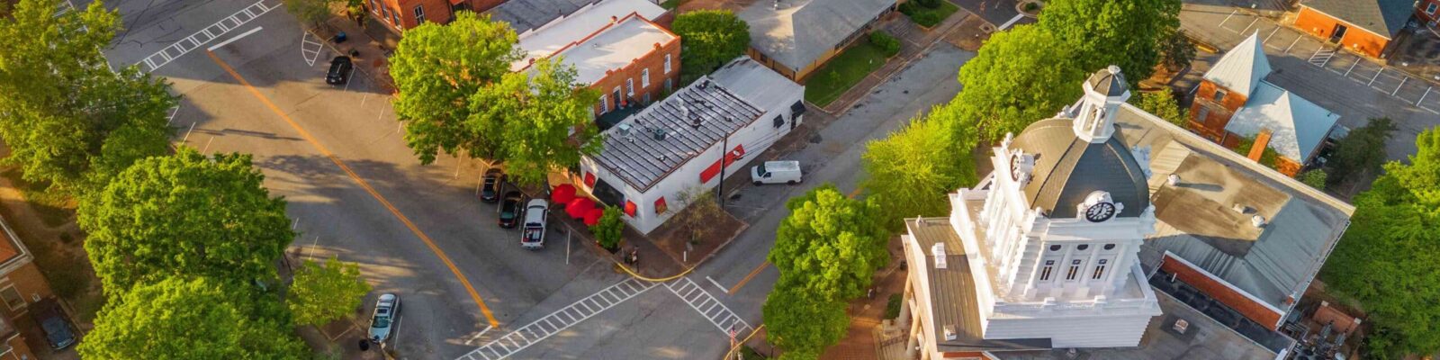 Aerial view of the city of Madison, Alabama, a growing community in North Alabama
